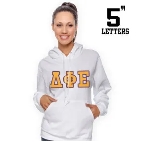 Sorority Printed Hoody with 5-Inch Letters - Gildan 18500 - SUB