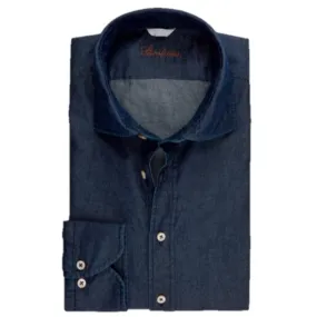 Stenstroms Dark Blue Denim Shirt