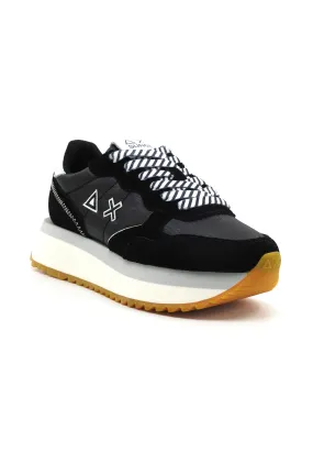 SUN68 Big Bright Sneaker Donna Nero Z34208