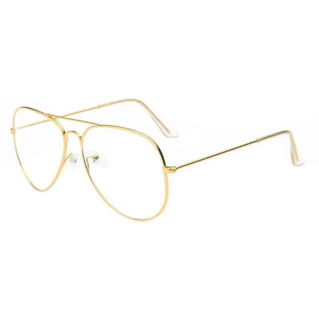 Sunglasses Women 2017 lear Lens Glasses Metal Spectacle Frame Vintage Glasses Lunettes De Soleil Femme#121 SM6