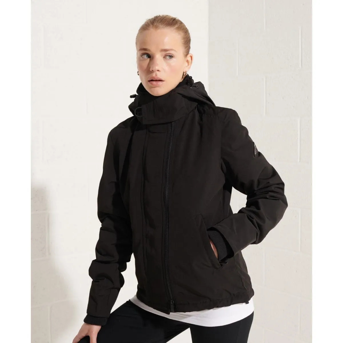 Superdry Womens Ottoman Windcheater Jacket Black