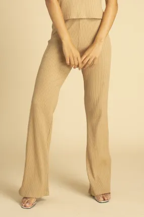 Tan Rib Pant