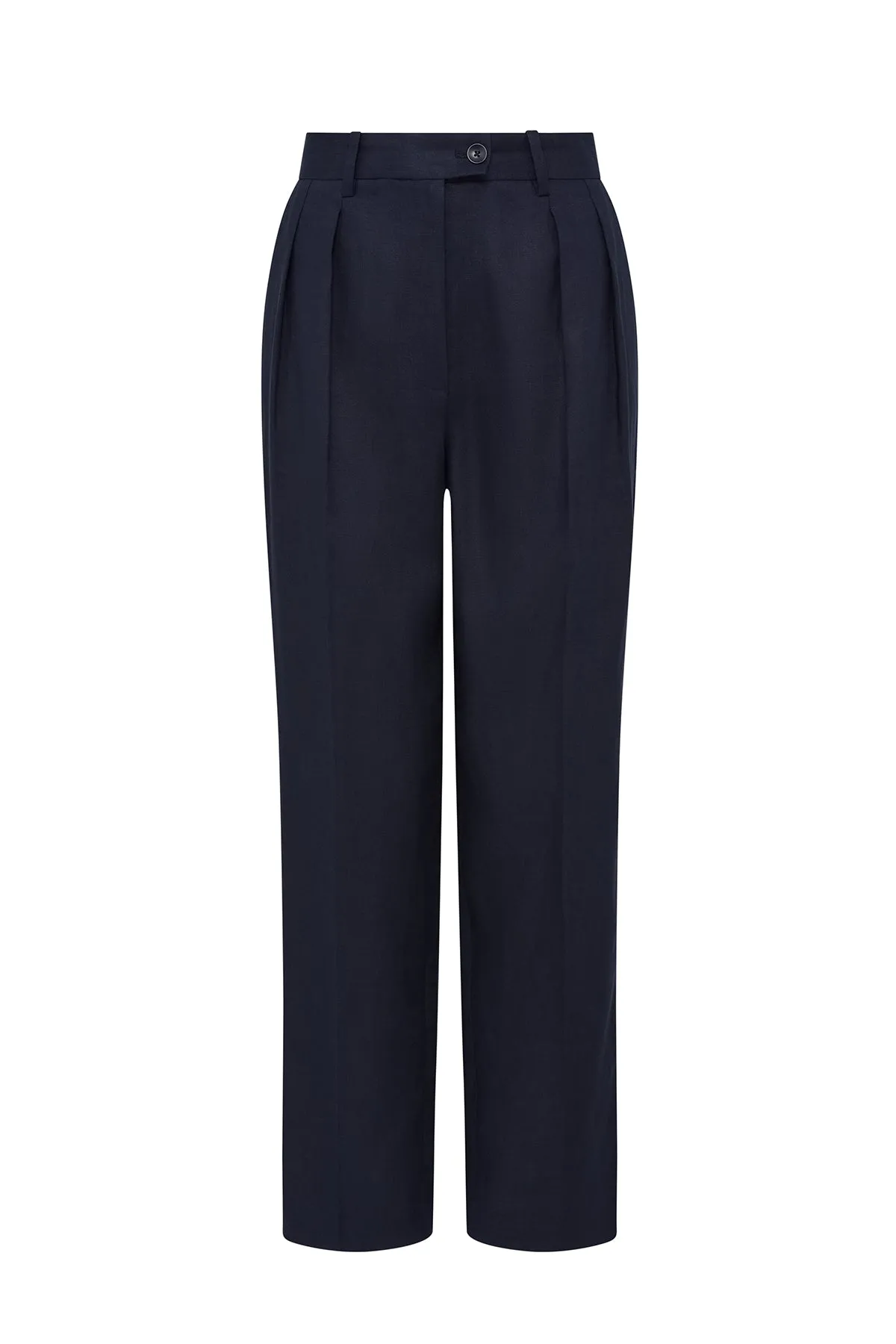 Taomina Linen Pant - Navy