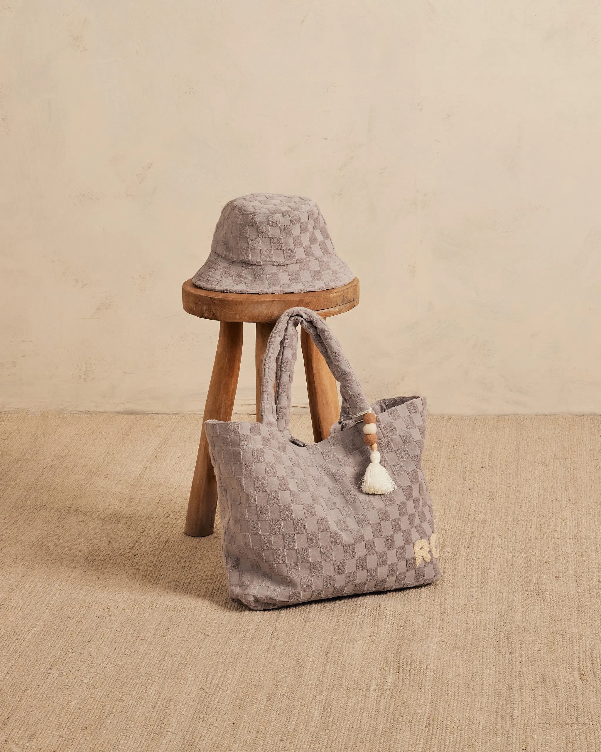 Terry Bucket Hat || Cloud Check