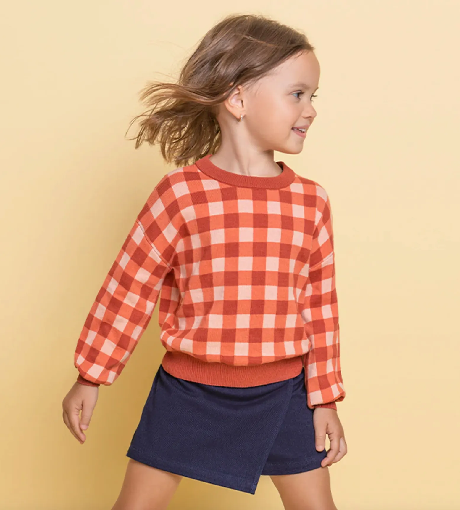 The Brooklyn Gingham Sweater - KIDS