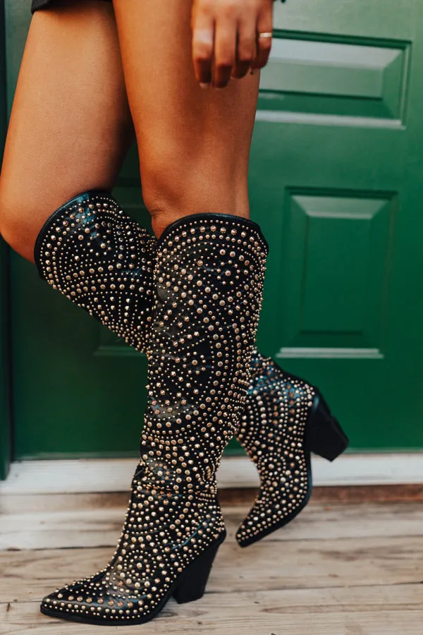 The Sawyer Thigh High Embellished Boot