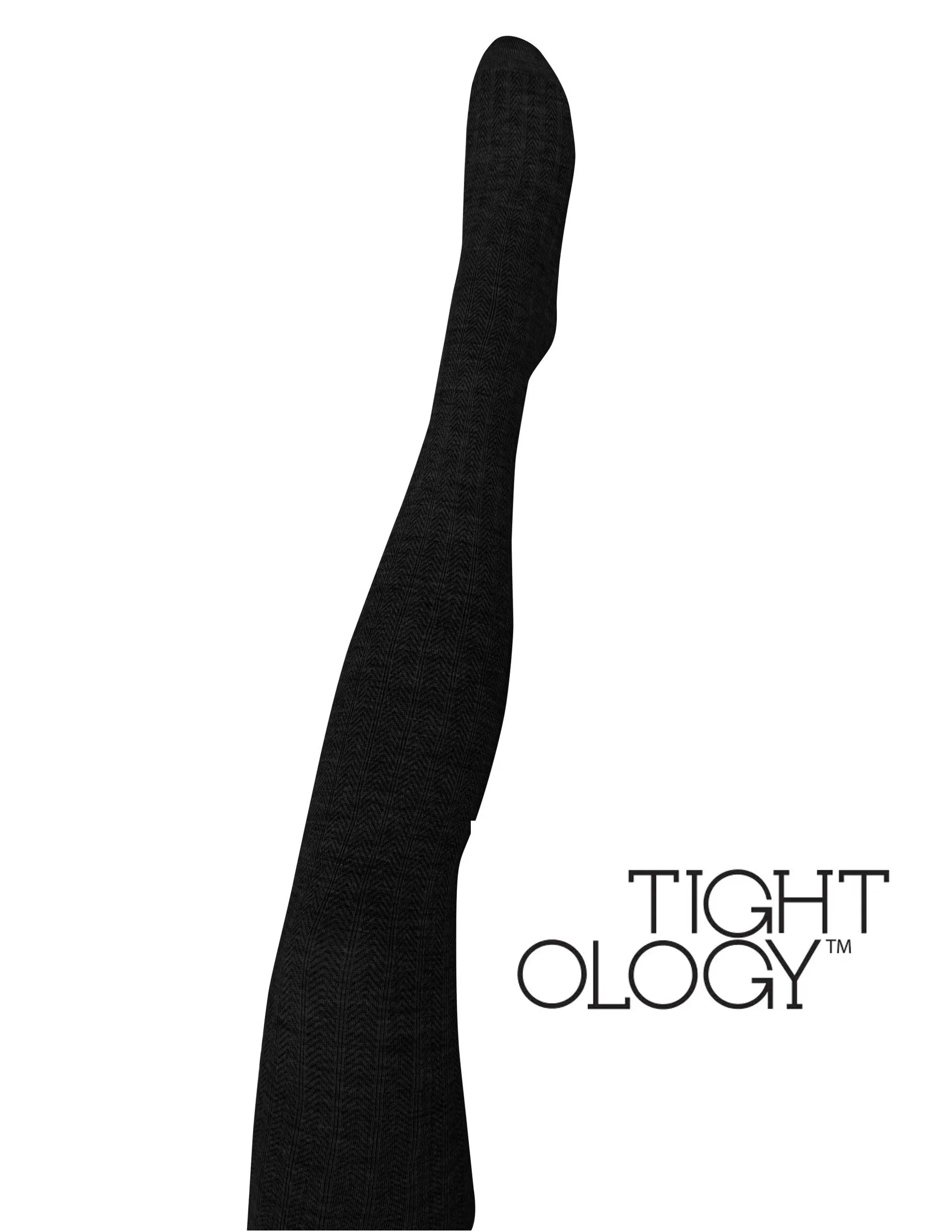 Tightology Martini Black Wool Tights