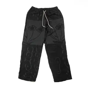 Towelling Beach Pant (Black)