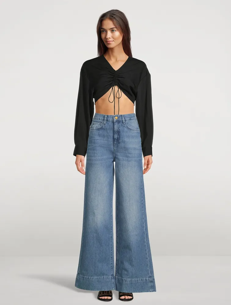 TRIARCHY Ms. Onassis High-Rise Wide-Leg Jeans