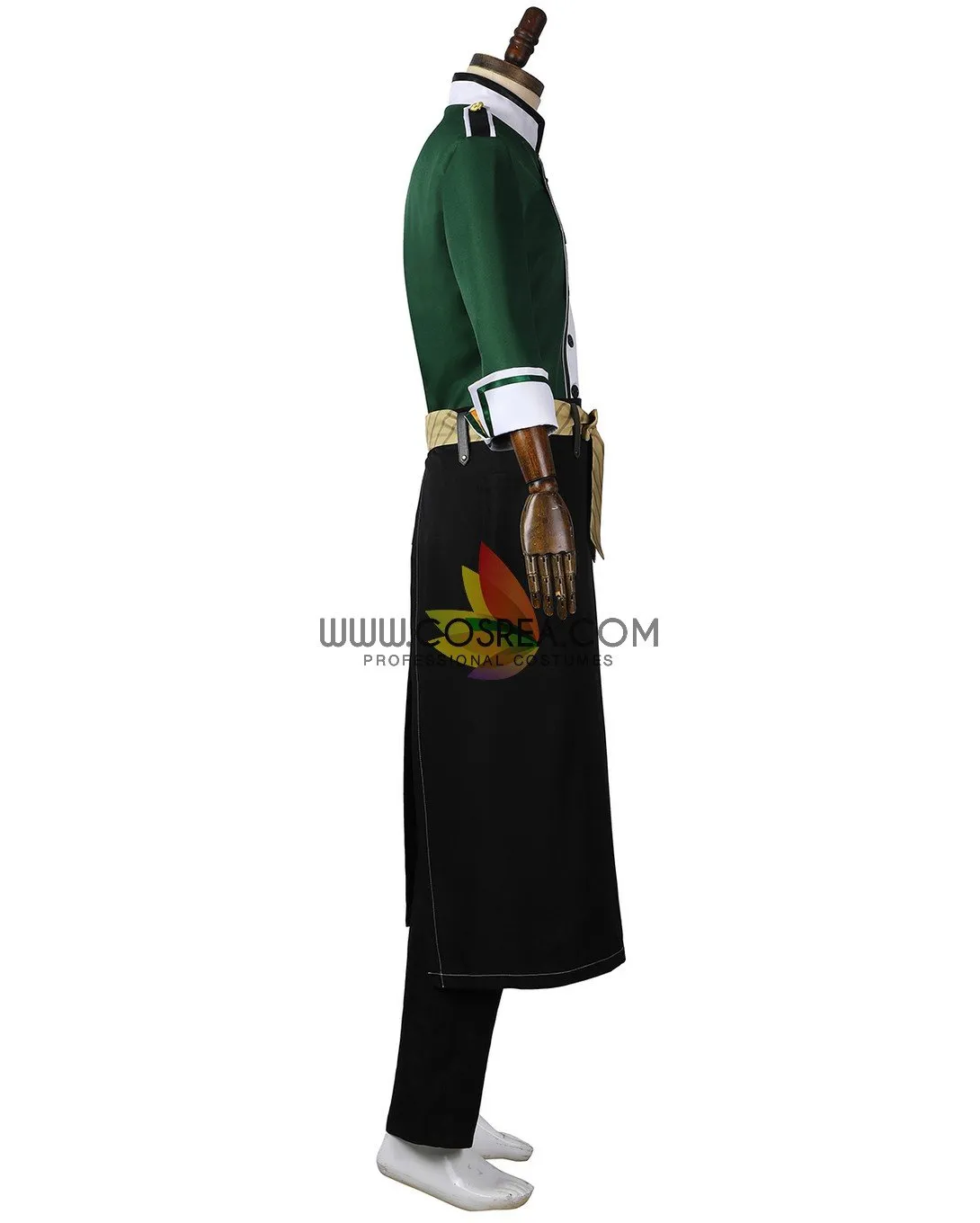 Twisted Wonderland NRC Master Chef Green Uniform Cosplay Costume