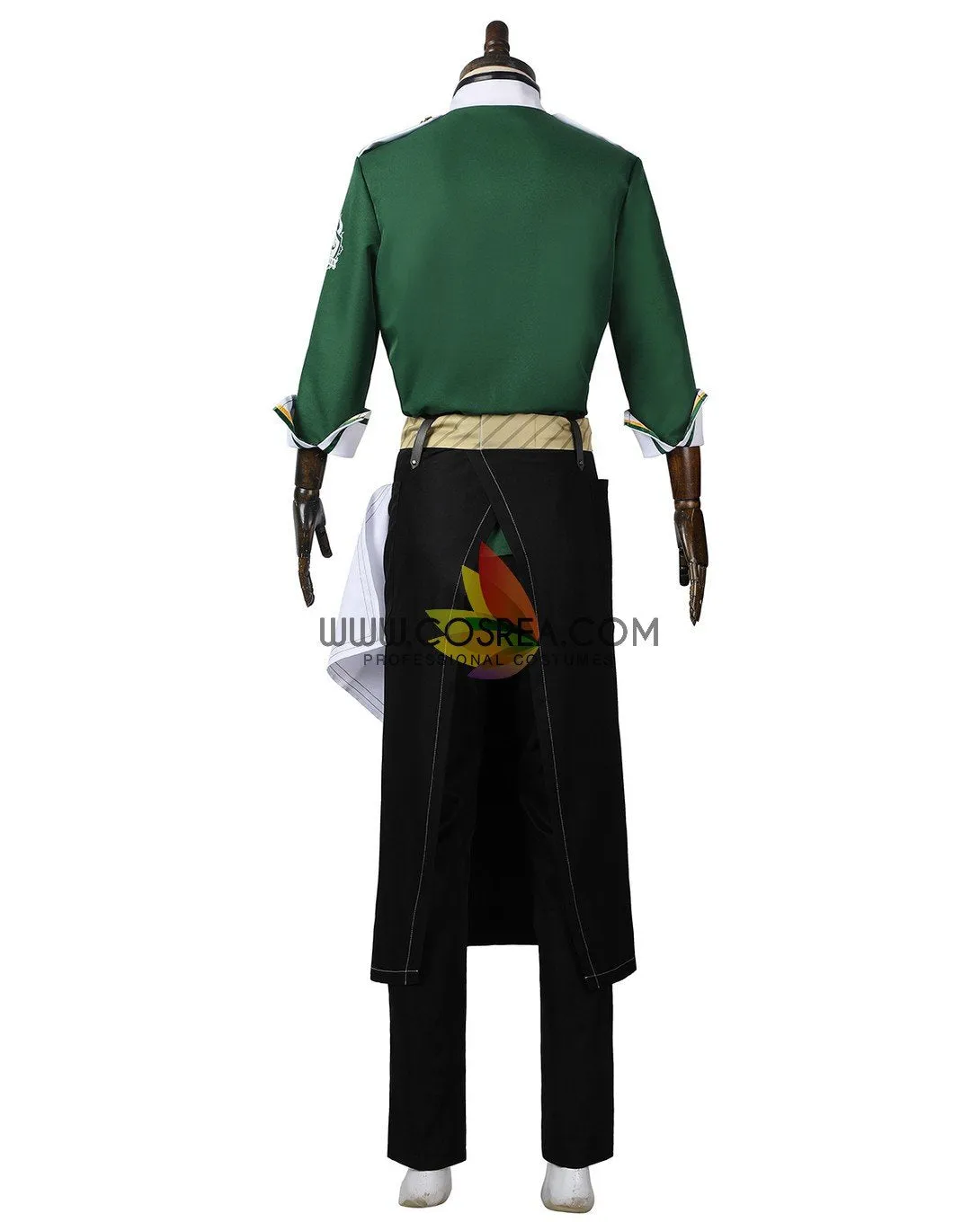 Twisted Wonderland NRC Master Chef Green Uniform Cosplay Costume