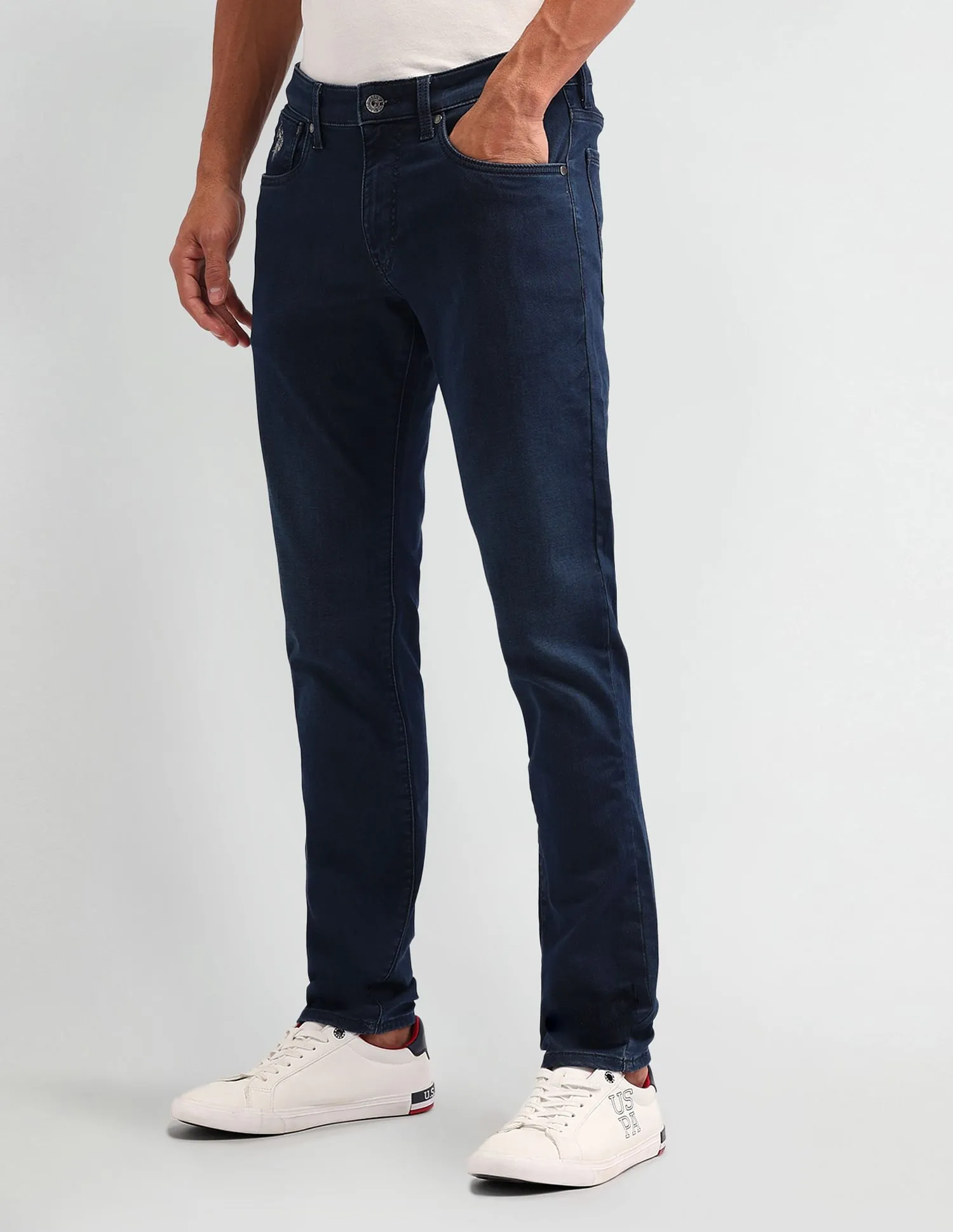 U.S. Polo Assn. Denim Co. Brandon Slim Tapered Blue Jeans