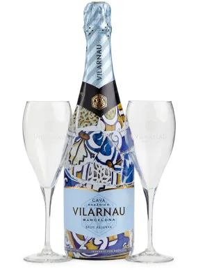 VILARNAU Gaudi Edition Brut Reserva Organic Cava NV & Glasses Gift Pack -                         -                     -   