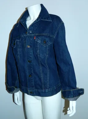 vintage 1980s denim jacket LEVIS jeans Single Stitch 40