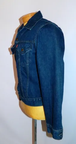 vintage 1980s denim jacket LEVIS jeans Single Stitch 40