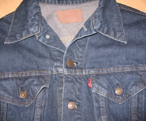 vintage 1980s denim jacket LEVIS jeans Single Stitch 40