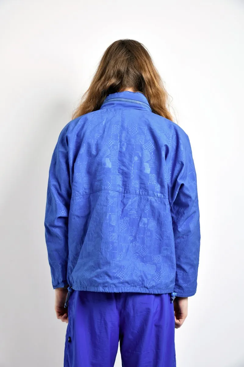 Vintage windbreaker blue jacket