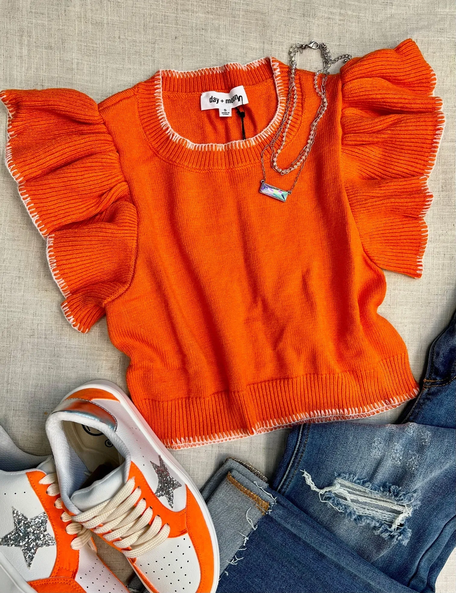 Wardrobe Staple Sunkist Cropped Sweater