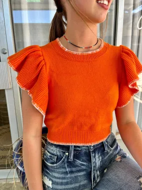 Wardrobe Staple Sunkist Cropped Sweater