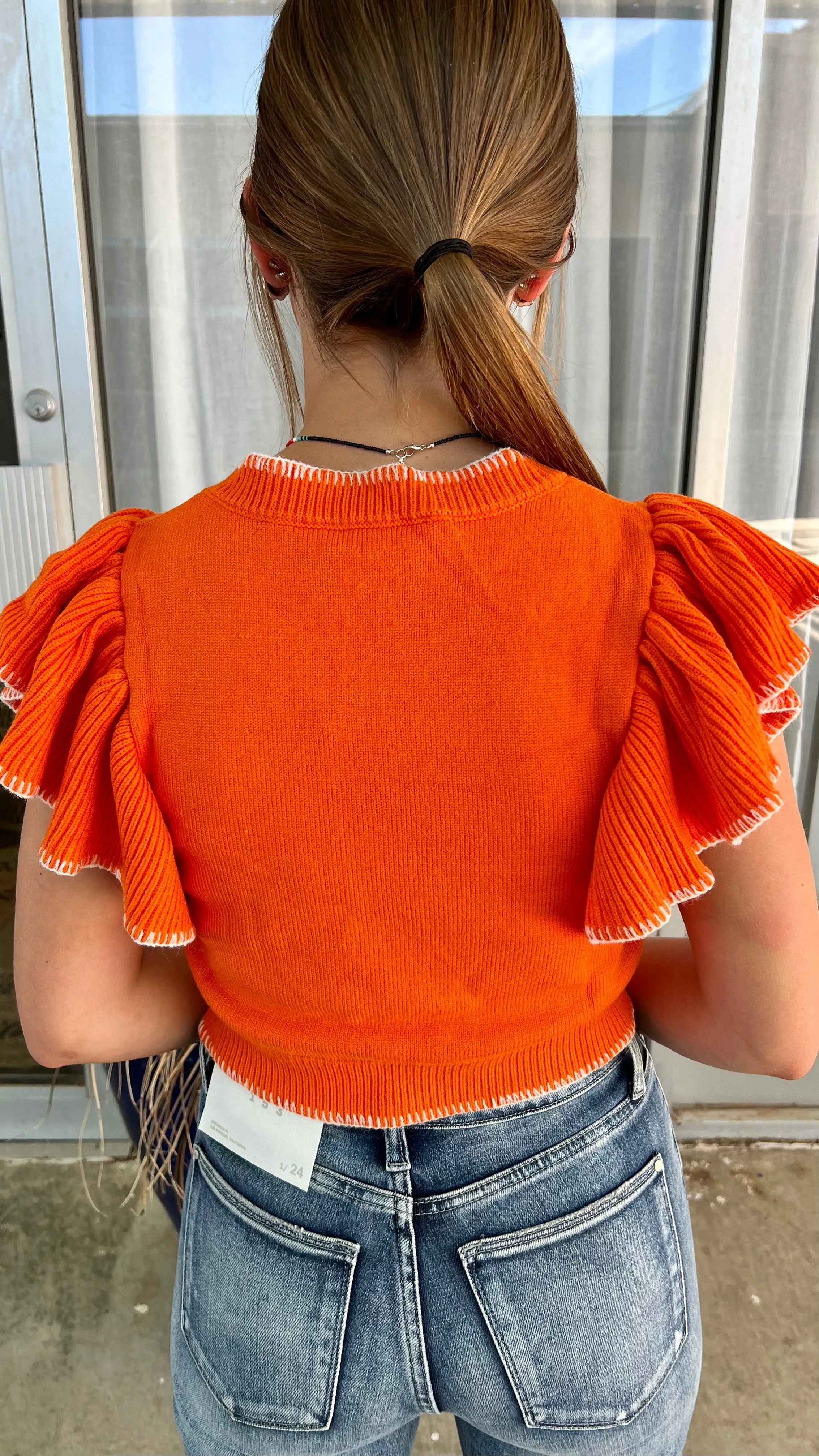 Wardrobe Staple Sunkist Cropped Sweater