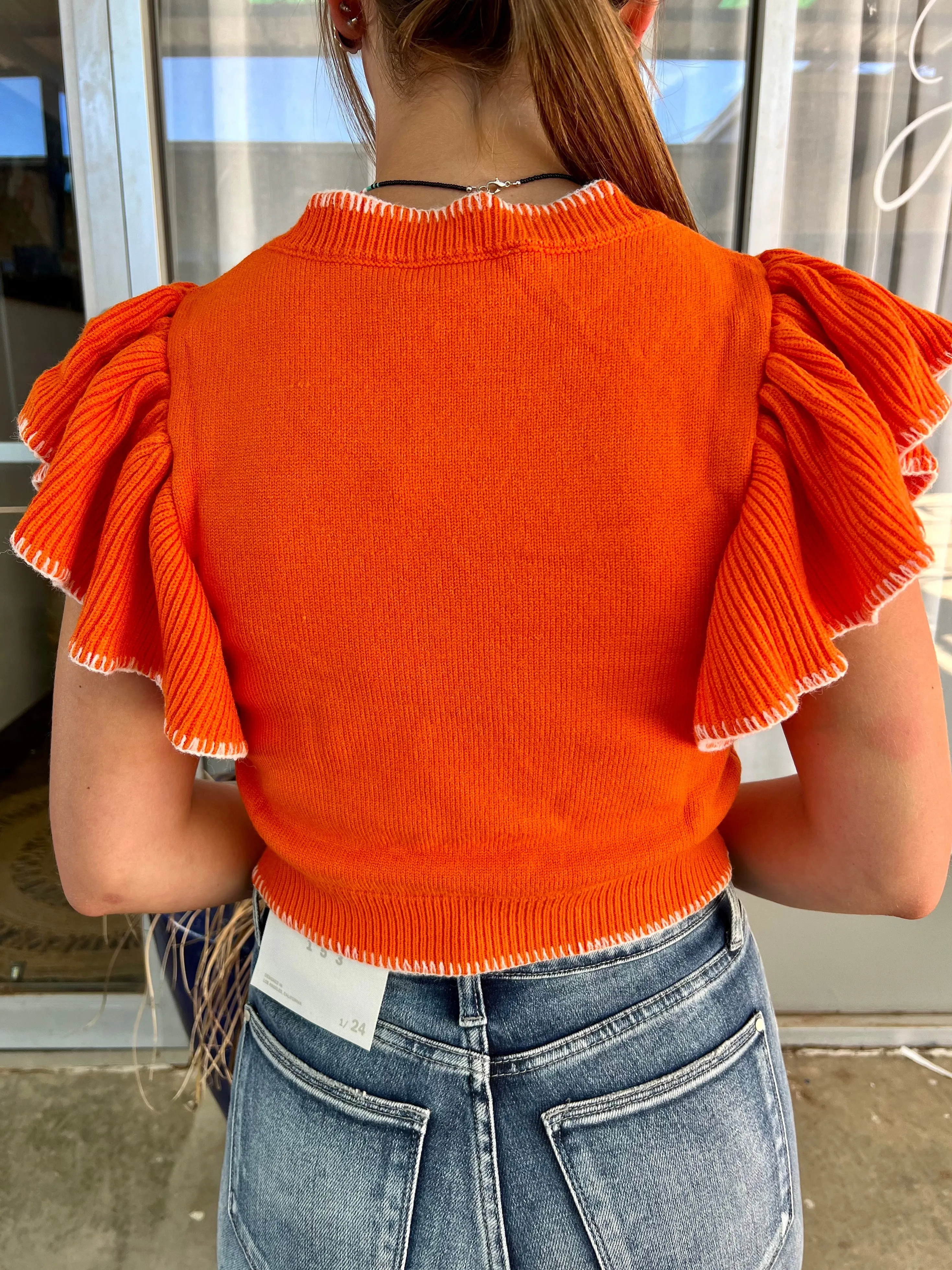 Wardrobe Staple Sunkist Cropped Sweater