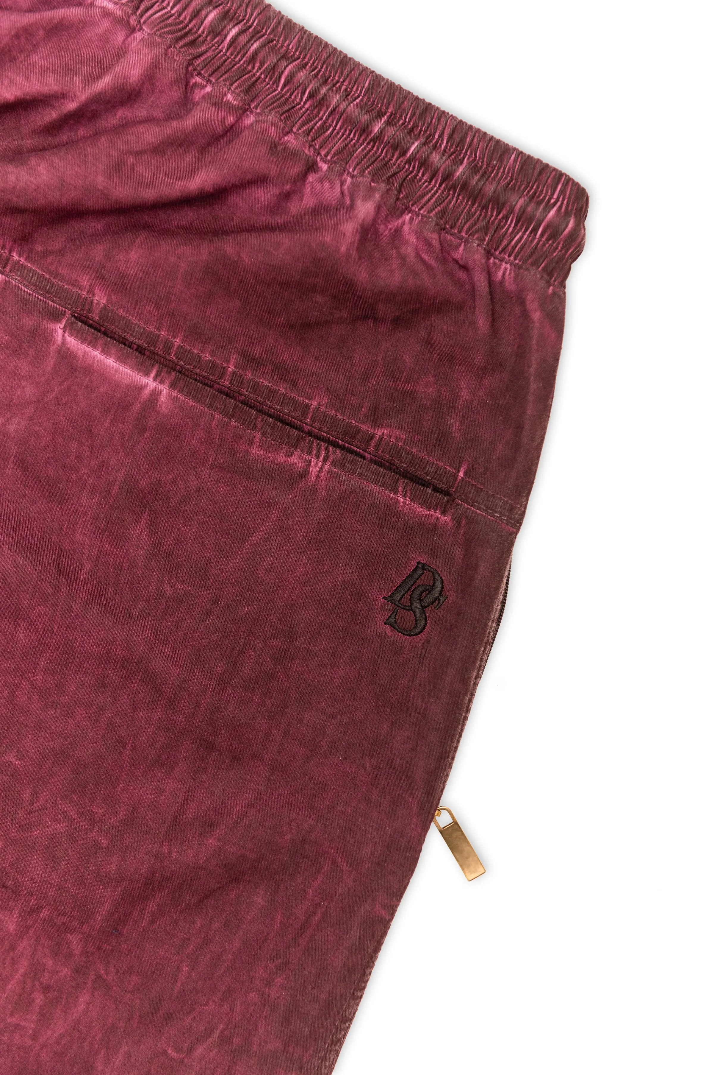 Washed Out Purple / Burgundy Pant ''DS embroideries''