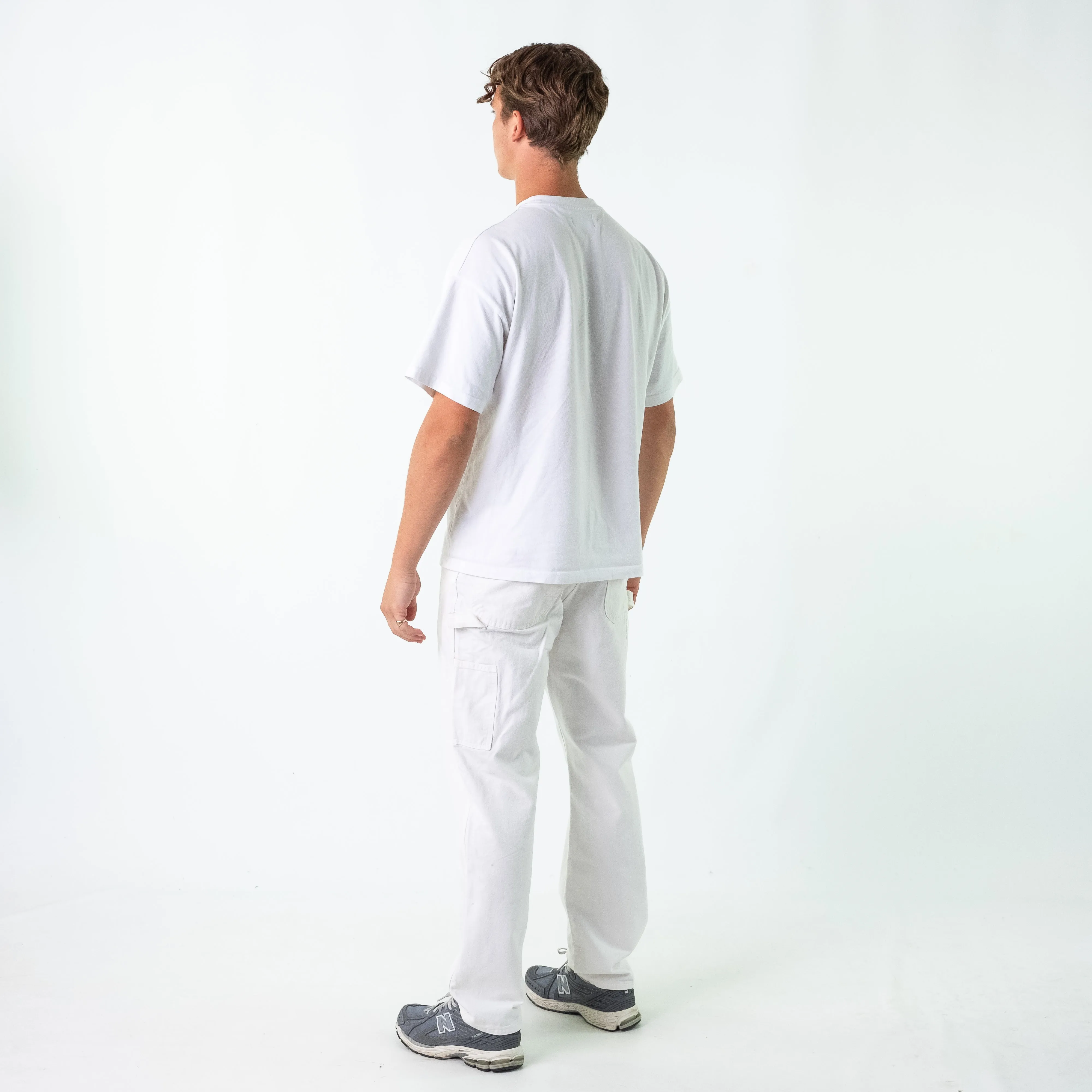 White 90s Dickies Denim Carpenter Jeans Baggy Pants (34x32)