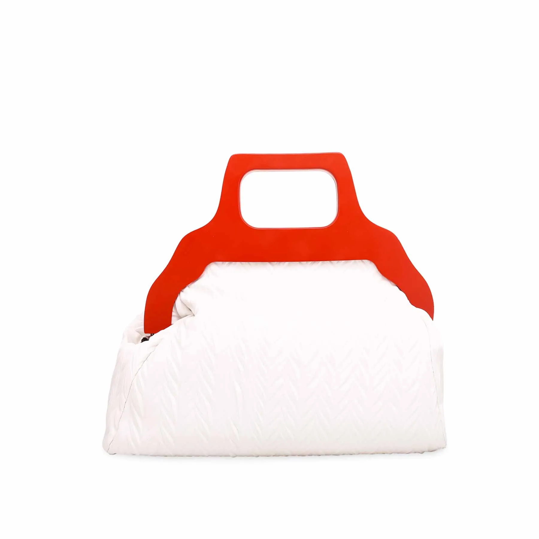 White Formal Hand Bag P36063