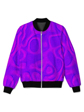 Wild Berry Halftone Bomber Jacket