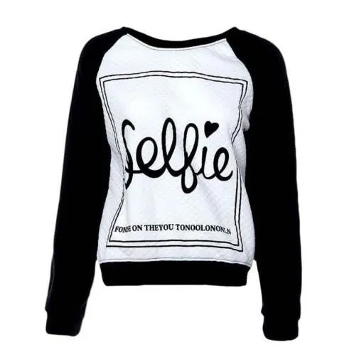 Women Sportswear Printed Letter Tracksuits Long-sleeve Casual Hoody SM6