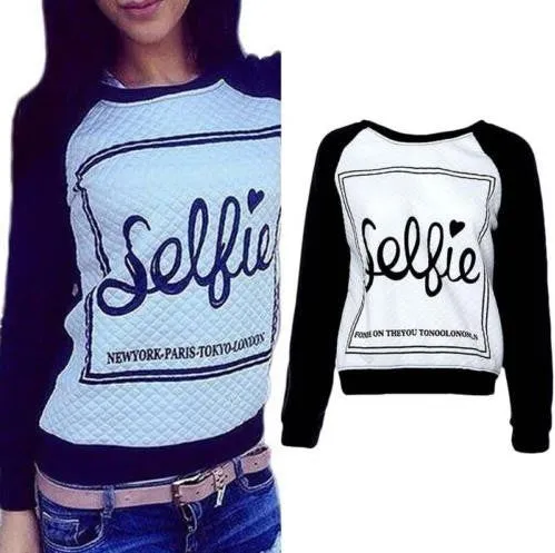 Women Sportswear Printed Letter Tracksuits Long-sleeve Casual Hoody SM6