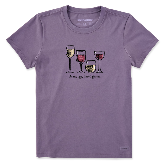 Women's I Need Wine Glasses Short Sleeve  Tee