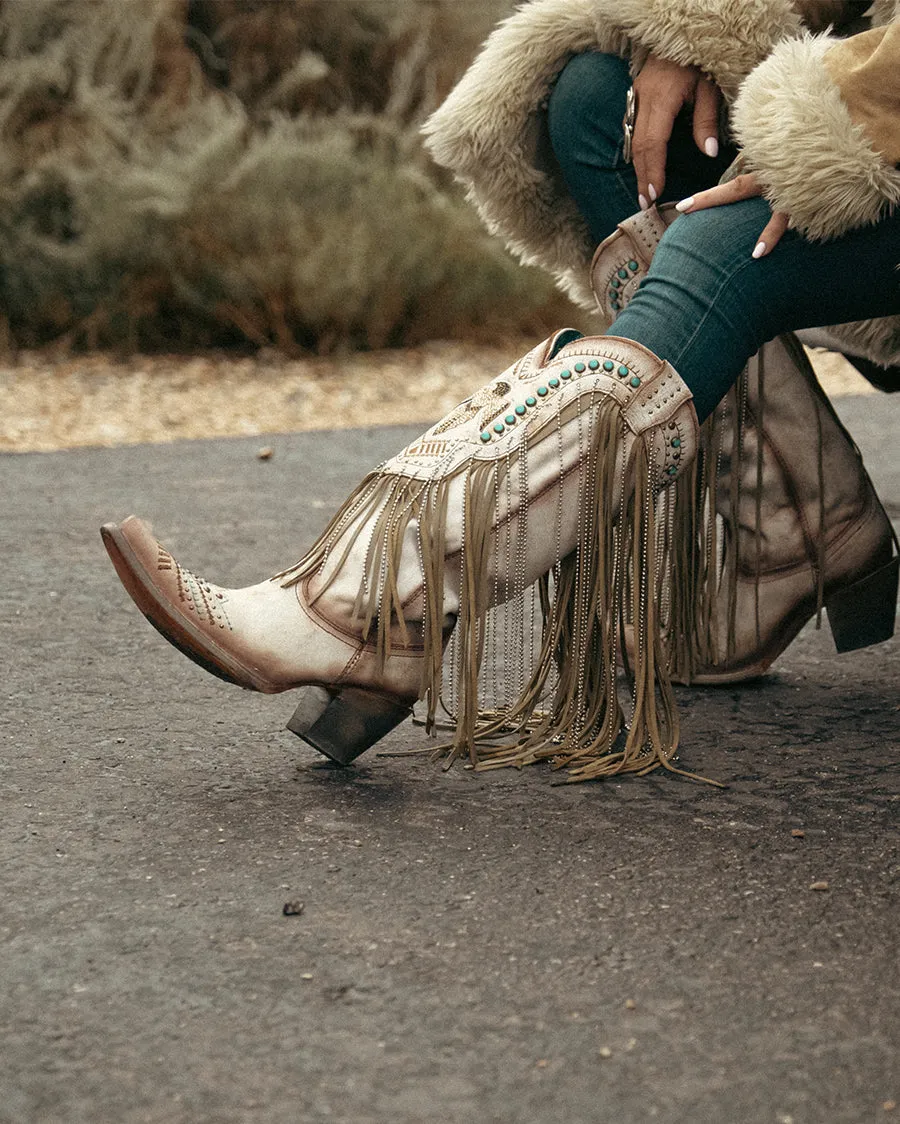 Women's Eagle Fringe Western Boots