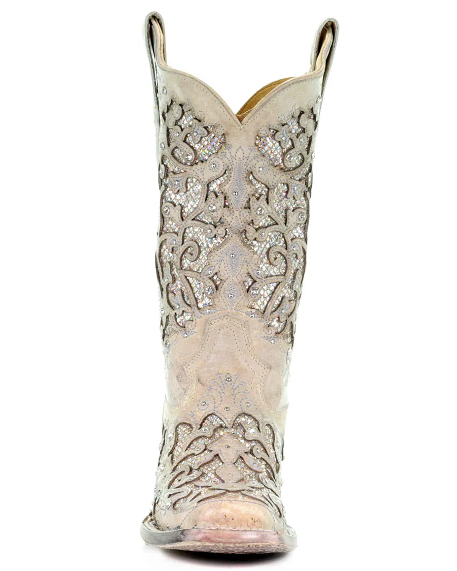 Women's Glitter Inlay Wedding Boots