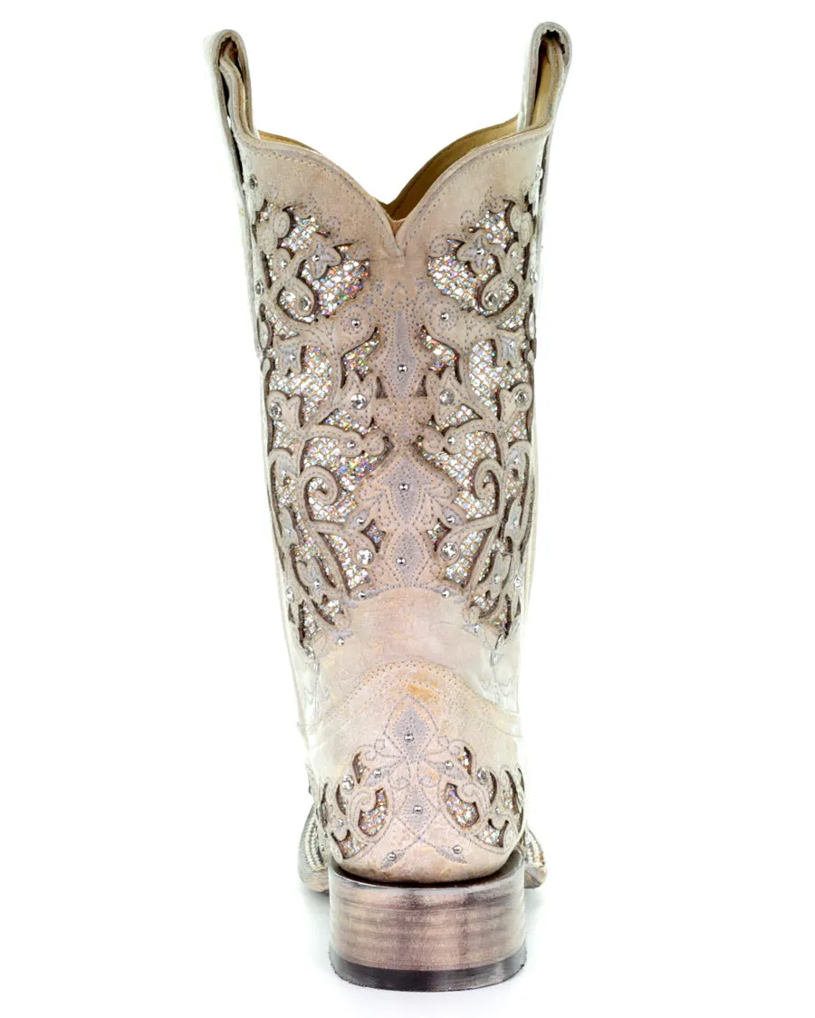 Women's Glitter Inlay Wedding Boots