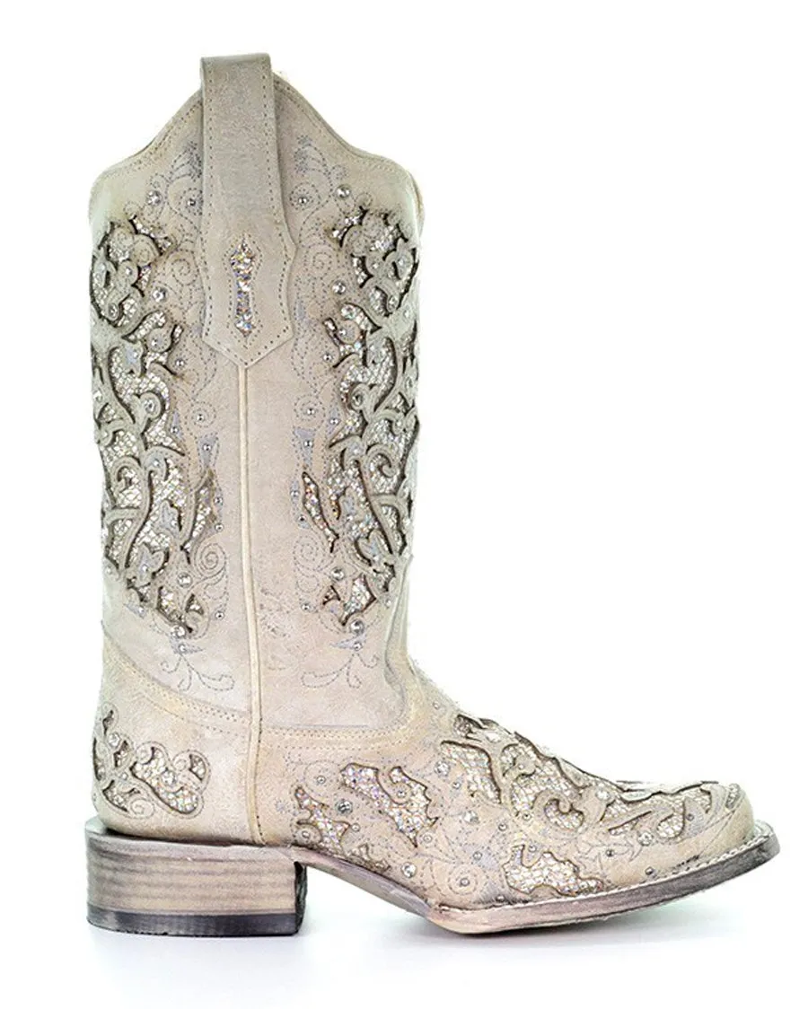 Women's Glitter Inlay Wedding Boots