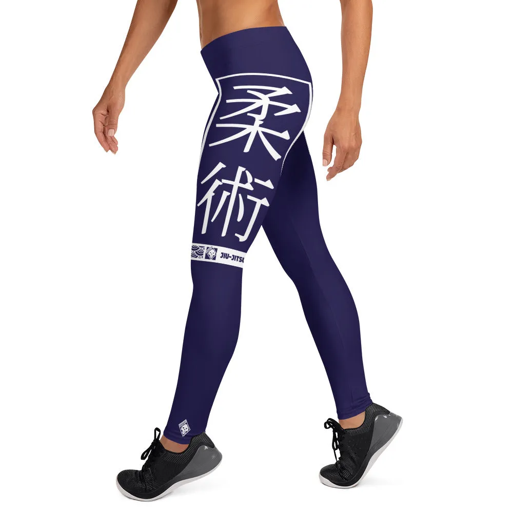 Women's Yoga Pants Workout Leggings For Jiu Jitsu 002 - Midnight Blue