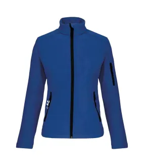 Womens/ladies soft shell jacket dark royal blue Kariban