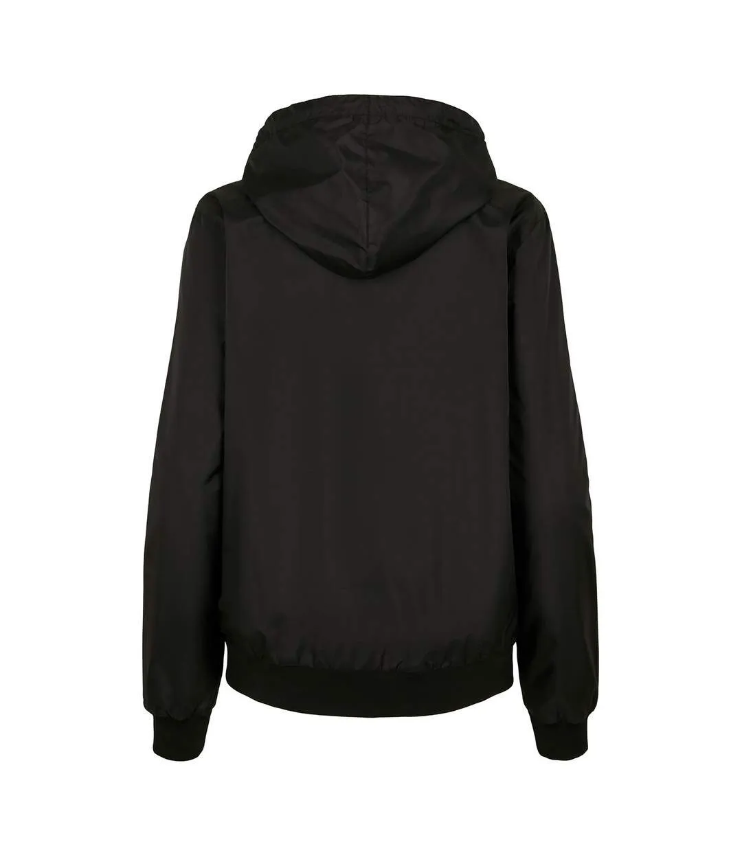 Womens/ladies windrunner two tone jacket black Build Your Brand