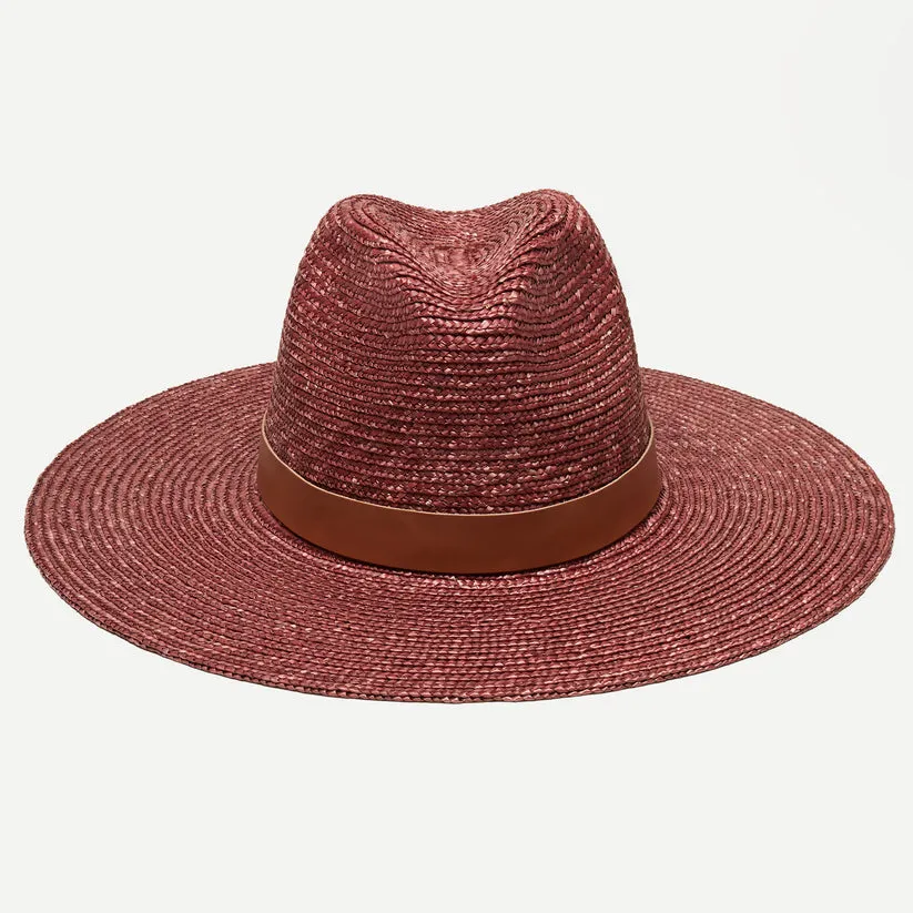 Wyeth Kamryn Straw Hat - Wine