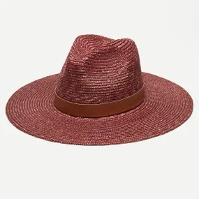 Wyeth Kamryn Straw Hat - Wine