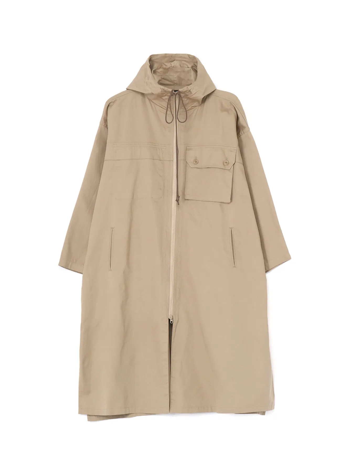 [Y's BORN PRODUCT] COTTON TWILL HOODED COAT