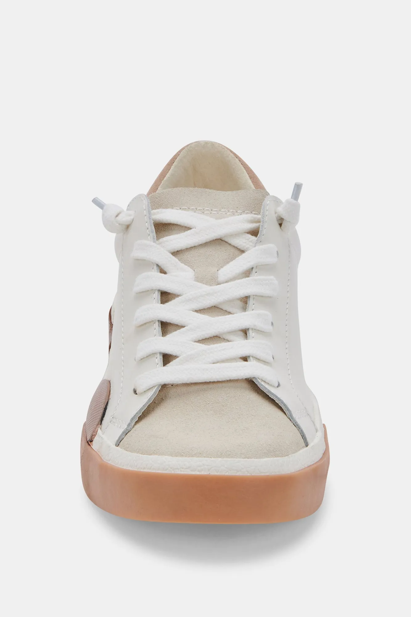 Zina Sneaker - White/Tan Leather