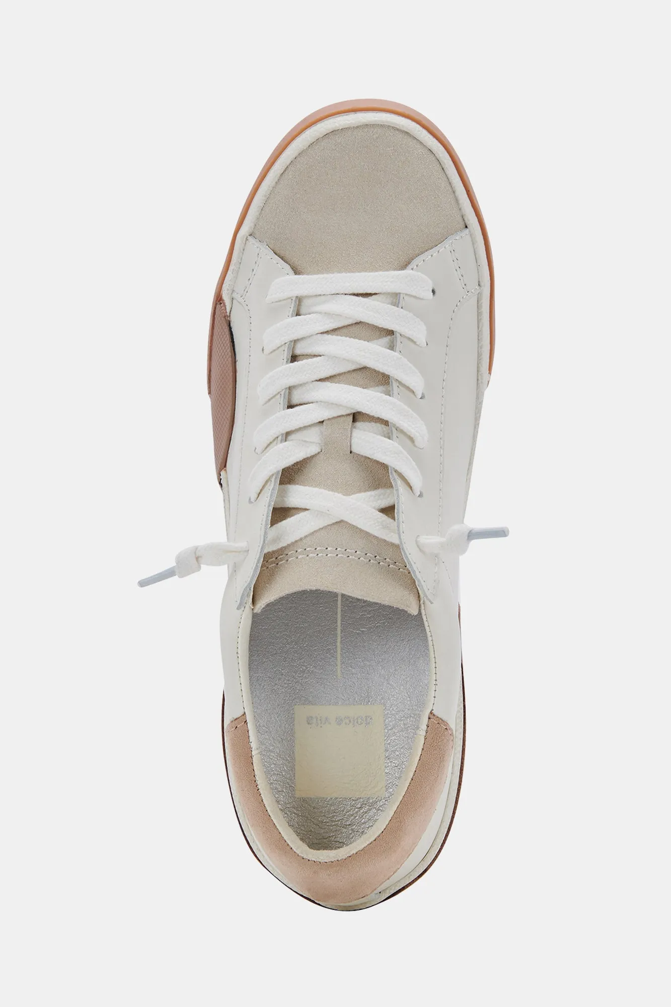 Zina Sneaker - White/Tan Leather